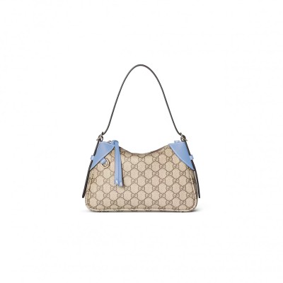 GUCCI GG EMBLEM SMALL SHOULDER BAG 815218 (24.5*16*5cm)
